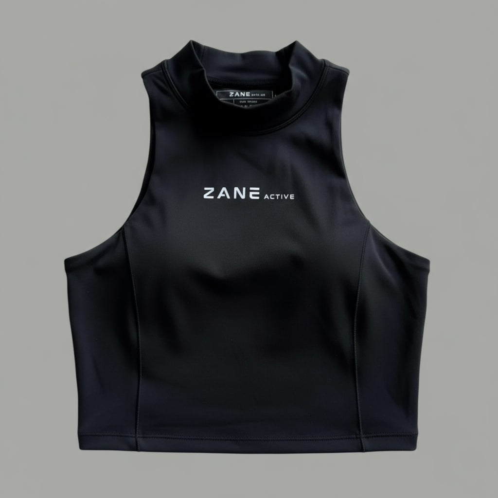 Black Tenis, Golf & Padel Sport Top - ZANE Active