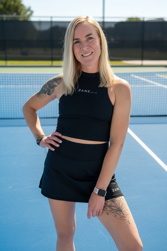 ZANE Active Black Tennis, Golf & Padel Skort (krilo s kratkimi hlačkami) - ZANE Active