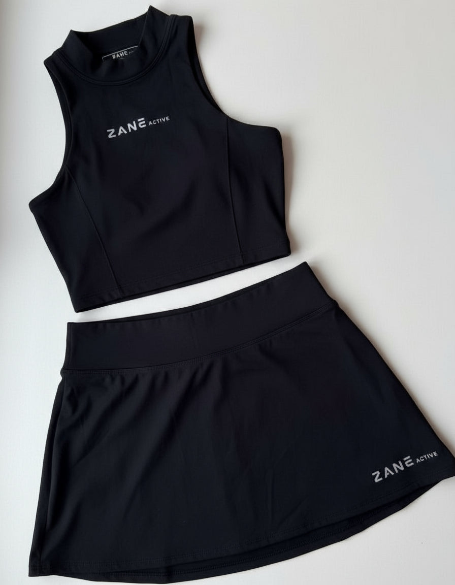 ZANE Active Black Tennis, Golf & Padel Skort (krilo s kratkimi hlačkami) - ZANE Active