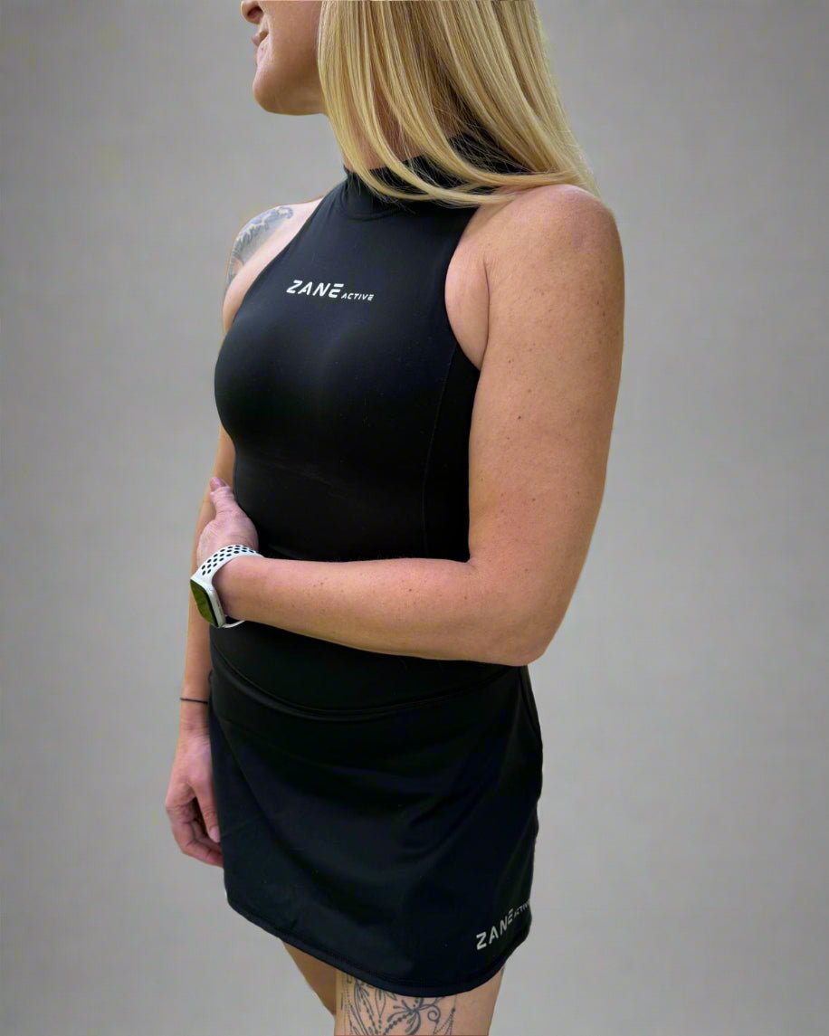 Black Tenis, Golf & Padel Sport Top - ZANE Active