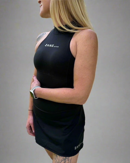 Black Tenis, Golf & Padel Sport Top - ZANE Active