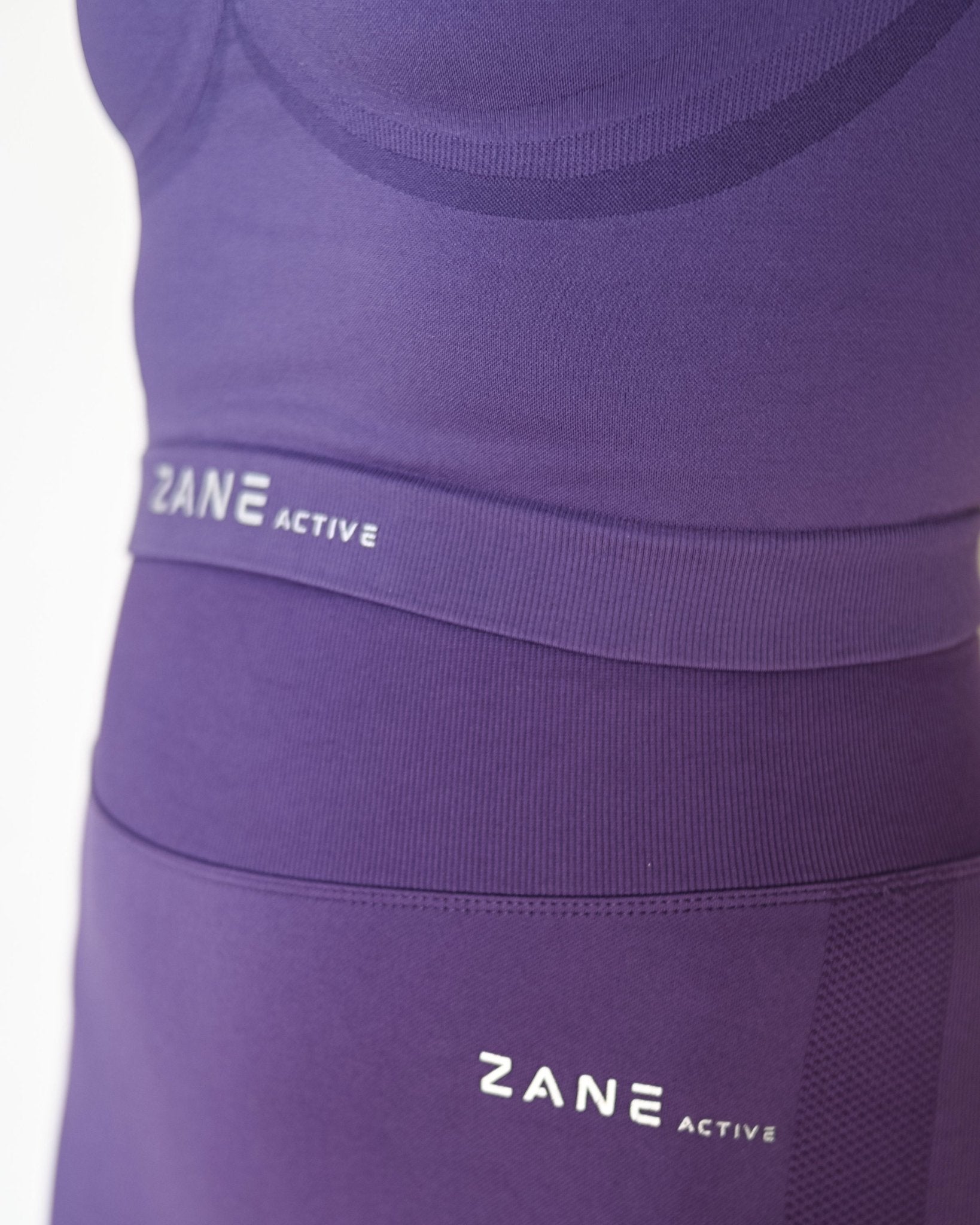 Mauve Violet Crop Top majica kratek rokav - ZANE ACTIVE