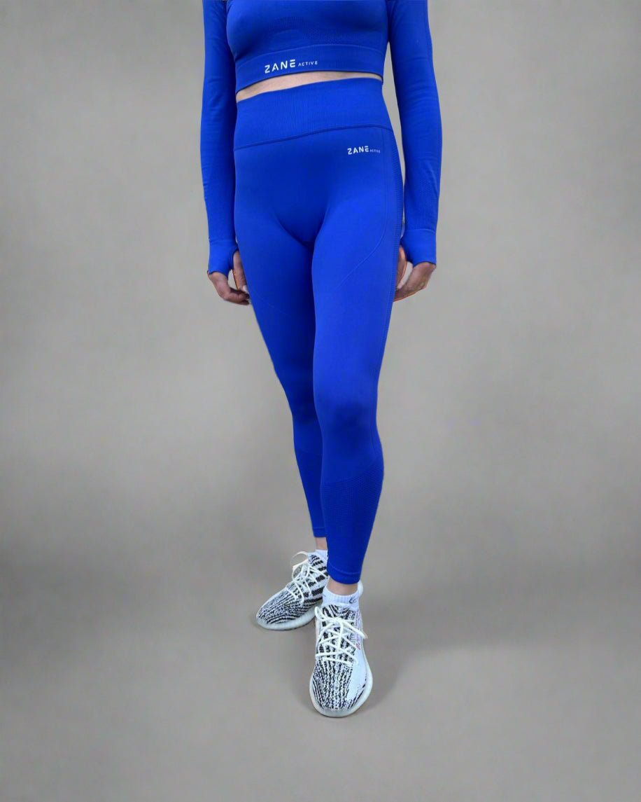 Royal Blue Seamless Leggings - ZANE Active