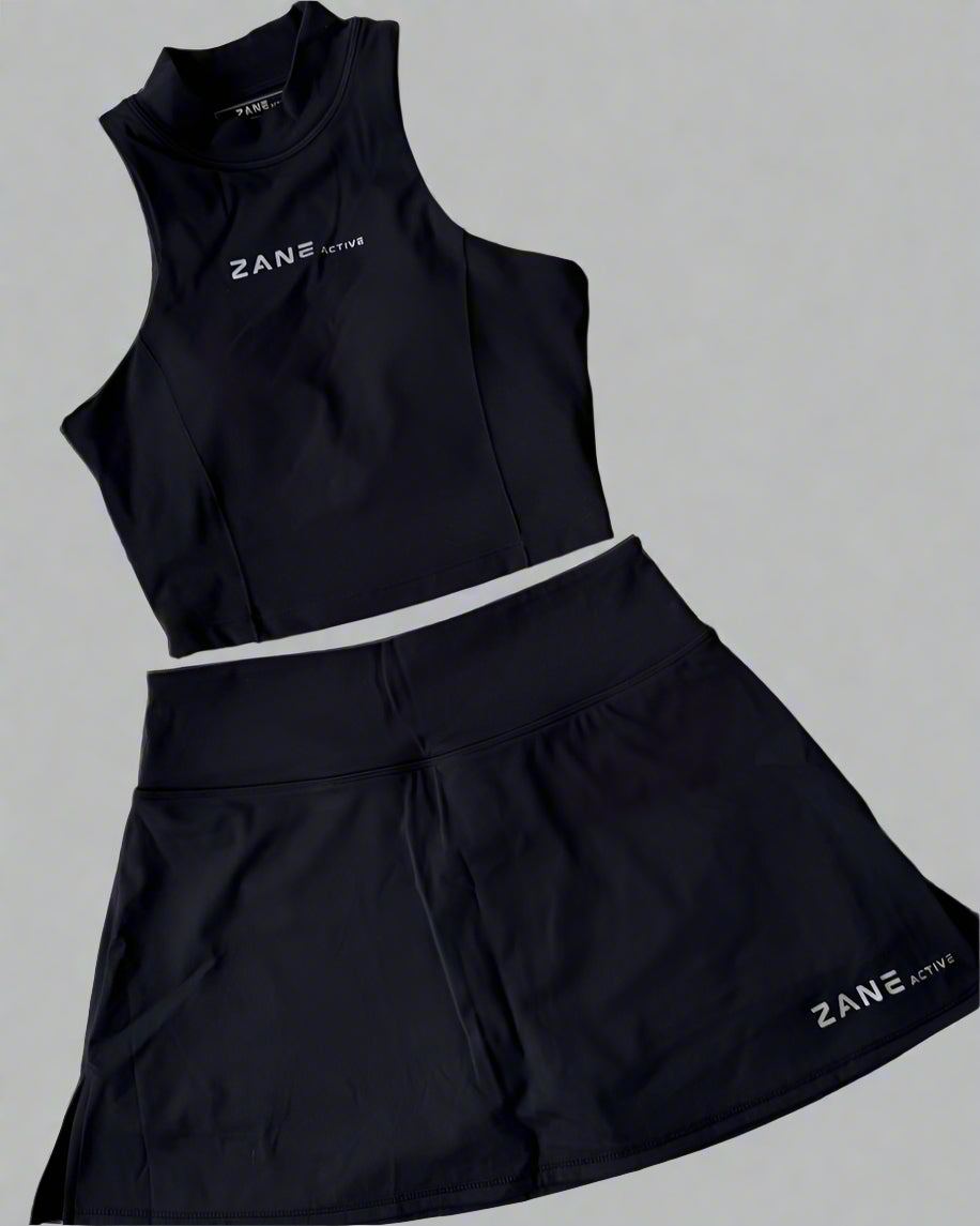 ZANE Active Black Tennis, Golf & Padel Skort (krilo s kratkimi hlačkami) - ZANE Active