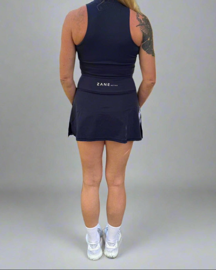 ZANE Active Navy Tennis, Golf & Padel Skort (krilo s kratkimi hlačkami) - ZANE Active