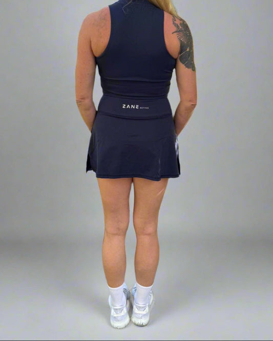 ZANE Active Navy Tennis, Golf & Padel Skort (krilo s kratkimi hlačkami) - ZANE Active