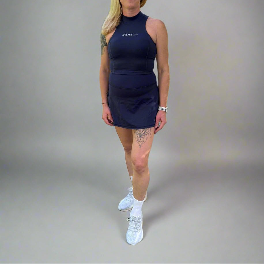 ZANE Active Navy Tennis, Golf & Padel Skort (krilo s kratkimi hlačkami) - ZANE Active